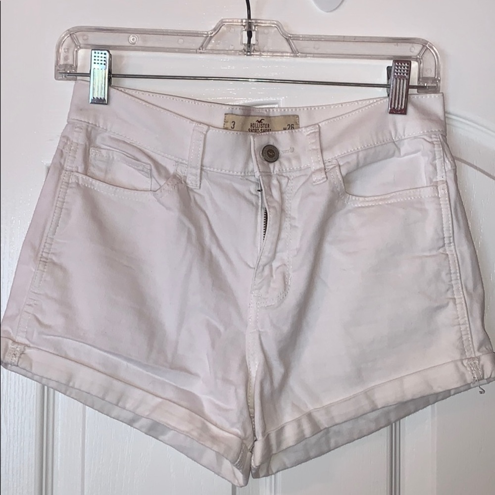 Hollister Girls White Denim Shorts